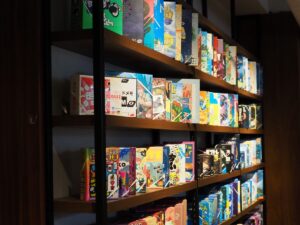 ボードゲームが並ぶ